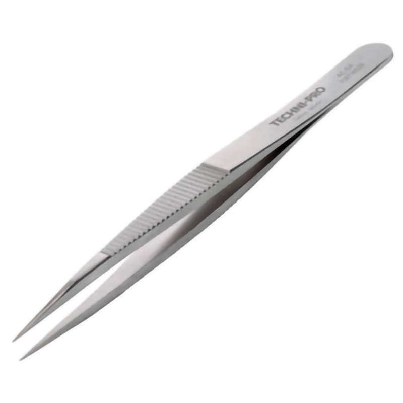 High Precision Tweezers, Style AC, Anti-Acid/Anti-Mag, SS, Strong, 4.3"
